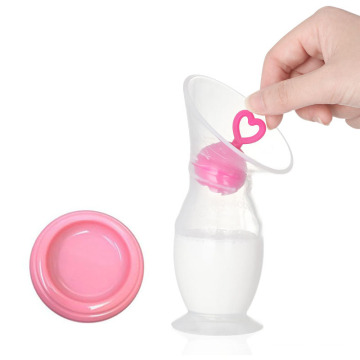 Produto de enfermagem para mãe amamentando bomba tira leite de silicone com base de sucção inferior